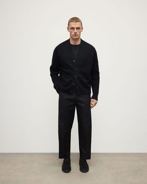 Johnstons of Elgin Ribbed Cashmere Cardigan - Blue