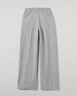 Johnstons of Elgin Wide Leg Light Cashmere Trousers - Grey