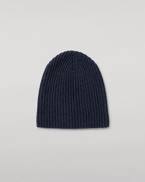 Johnstons of Elgin Lovat Cashmere Hat - Blue