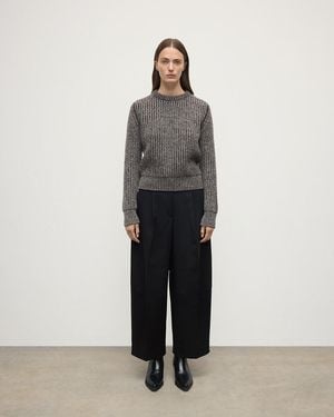 Johnstons of Elgin High Neck Donegal Cashmere Jumper - Brown