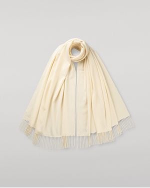 Johnstons of Elgin Cashmere Stole - Natural