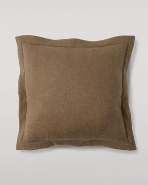 Johnstons of Elgin Made To Order Cashmere Cushion - Natural