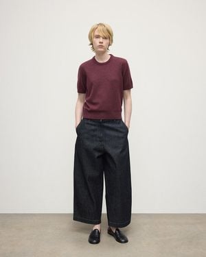 Johnstons of Elgin Classic Cashmere T-Shirt - Purple