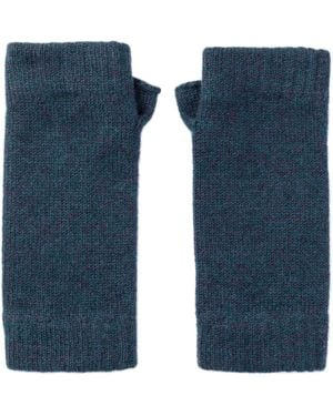 Johnstons of Elgin Cashmere Wrist Warmers - Blue