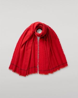 Johnstons of Elgin Usan Cashmere Scarf - Red