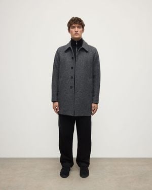 Johnstons of Elgin Wool Car Coat - Blue