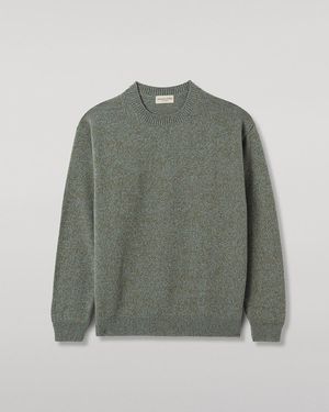 Johnstons of Elgin Craigie Lambswool Jumper - Green