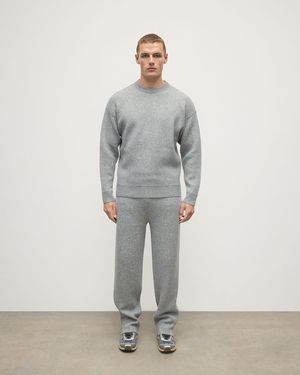 Johnstons of Elgin Double Face Light Sweatshirt - Gray