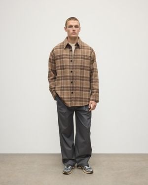 Johnstons of Elgin Cashmere Wool Blend Overshirt - White