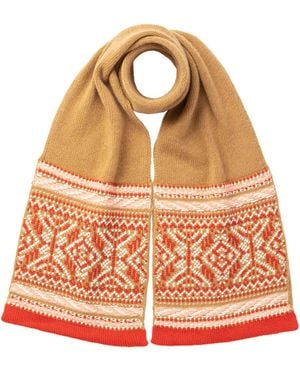 Johnstons of Elgin Cashmere Jersey Stitch Neck-Warmer - Orange