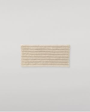 Johnstons of Elgin Whittle Cashmere Headband - White