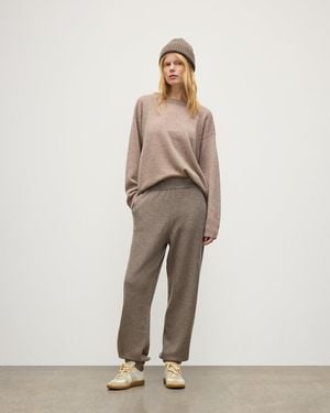 Johnstons of Elgin Reel Cashmere Pants - Natural