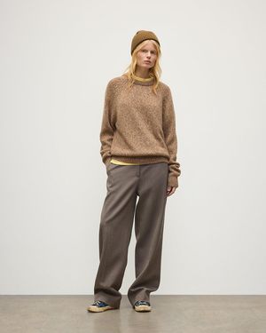 Johnstons of Elgin Fyfe Cashmere Sweater - Natural