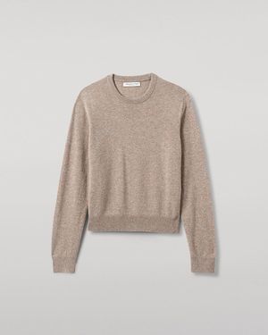 Johnstons of Elgin Cashmere Round Neck Jumper - White
