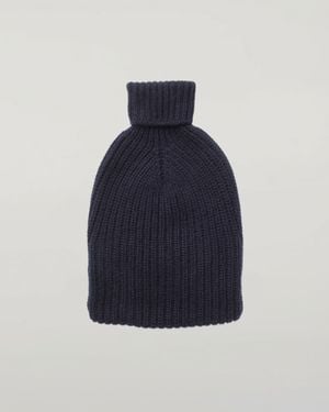 Johnstons of Elgin Dark Cashmere Hot Water Bottle Cover - Blue