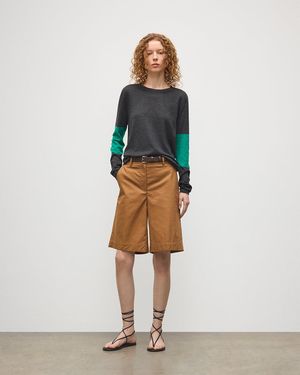 Johnstons of Elgin Euna & Superfine Cashmere T-Shirt - White