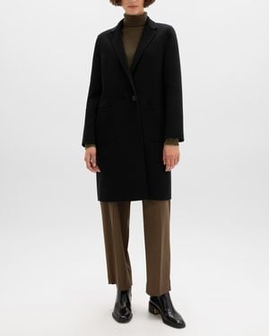 Johnstons of Elgin Cashmere Coat - Black