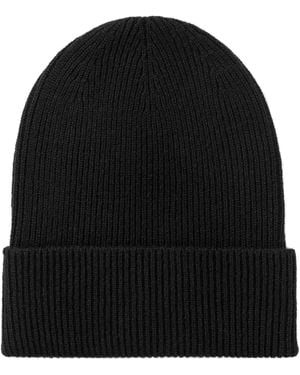 Johnstons of Elgin Slouchy Cashmere Beanie - Black