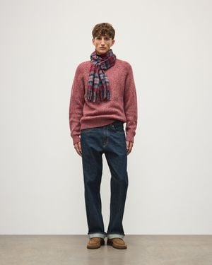 Johnstons of Elgin Fyfe Cashmere Sweater - Red