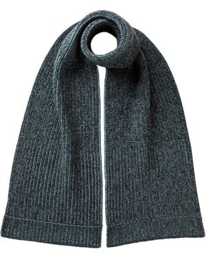 Johnstons of Elgin Donegal Cashmere Knitted Scarf - Black