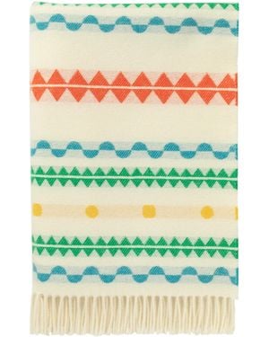 Johnstons of Elgin Purled Fringe Children's Bright Blanket - Multicolour