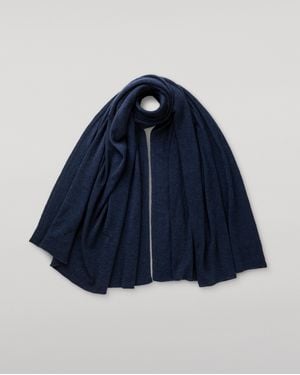 Johnstons of Elgin Raeburn Cashmere Travel Stole - Blue