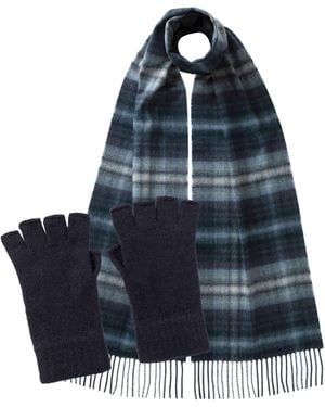 Johnstons of Elgin Cashmere Accessories Gift Set - Blue