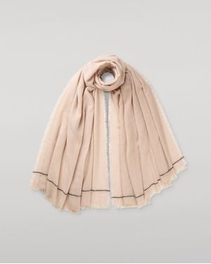Johnstons of Elgin Usan Cashmere Scarf - Natural