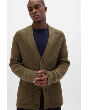 Johnstons of Elgin Relaxed Cashmere Cardigan - Brown