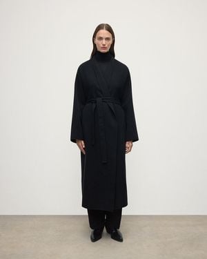 Johnstons of Elgin Cashmere Wrap Coat - Blue