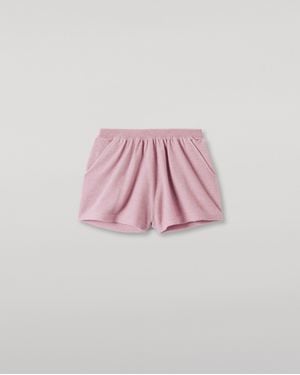 Johnstons of Elgin Cove Light Cashmere Shorts - Pink