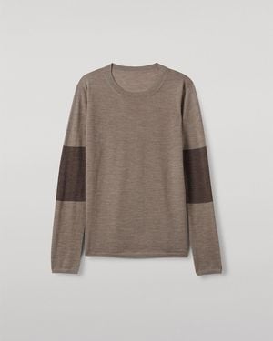 Johnstons of Elgin Euna Superfine Cashmere T-Shirt - Natural