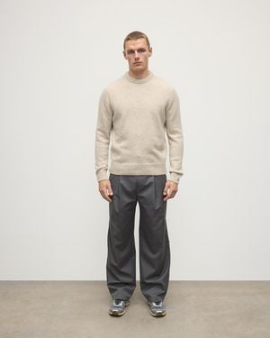 Johnstons of Elgin Donegal Cashmere Marl Jumper - Natural