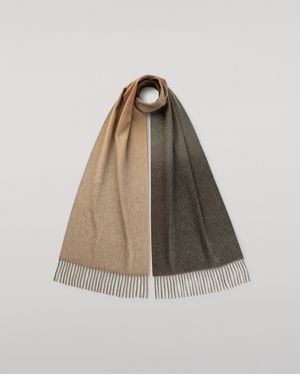 Johnstons of Elgin Umbra Ombré Cashmere Scarf - Natural