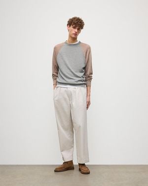Johnstons of Elgin Leith & Ringer Superfine Cashmere Jumper - White