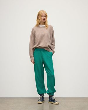 Johnstons of Elgin Reel Cashmere Pants - Green