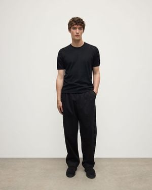 Johnstons of Elgin Boyd Superfine Cashmere T-Shirt - Black