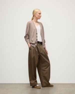 Johnstons of Elgin Forsyth Light Superfine Cashmere Cardigan - Natural