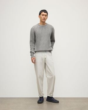 Johnstons of Elgin Peel Cashmere Jumper - White