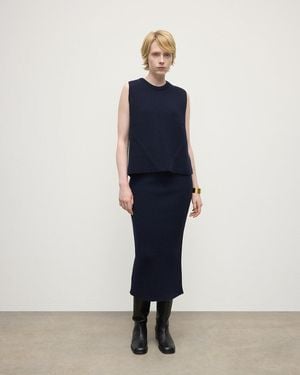 Johnstons of Elgin Sleeveless Cashmere Tank Top - Blue
