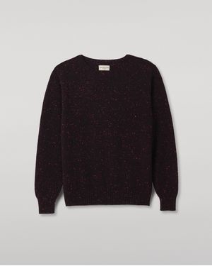 Johnstons of Elgin Tiree Donegal Cashmere Jumper - Black