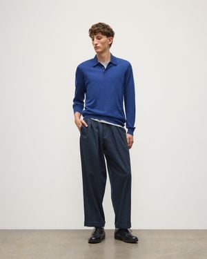 Johnstons of Elgin Traquair Dark Urquhart Check Pants - Gray