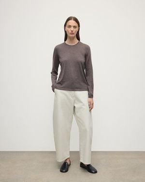 Johnstons of Elgin Superfine Cashmere Jumper - White