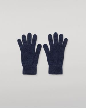 Johnstons of Elgin Patrick Cashmere Gloves - Blue