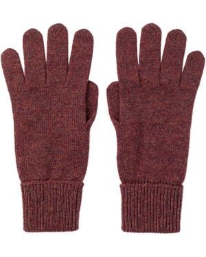 Johnstons of Elgin Cashmere Gloves With Turnback Cuffs - Red