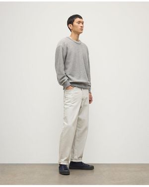 Johnstons of Elgin Liddell Cashmere Sweatshirt - White