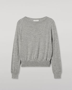 Johnstons of Elgin Finola Superfine Cashmere Jumper - White