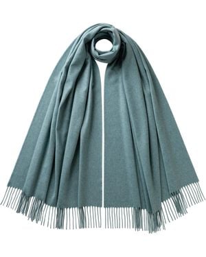 Johnstons of Elgin Cashmere Stole - Blue