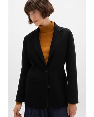 Johnstons of Elgin Classic Cashmere Blazer - Black