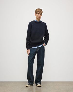 Johnstons of Elgin Pioneer Ombre Cashmere Jumper - Blue